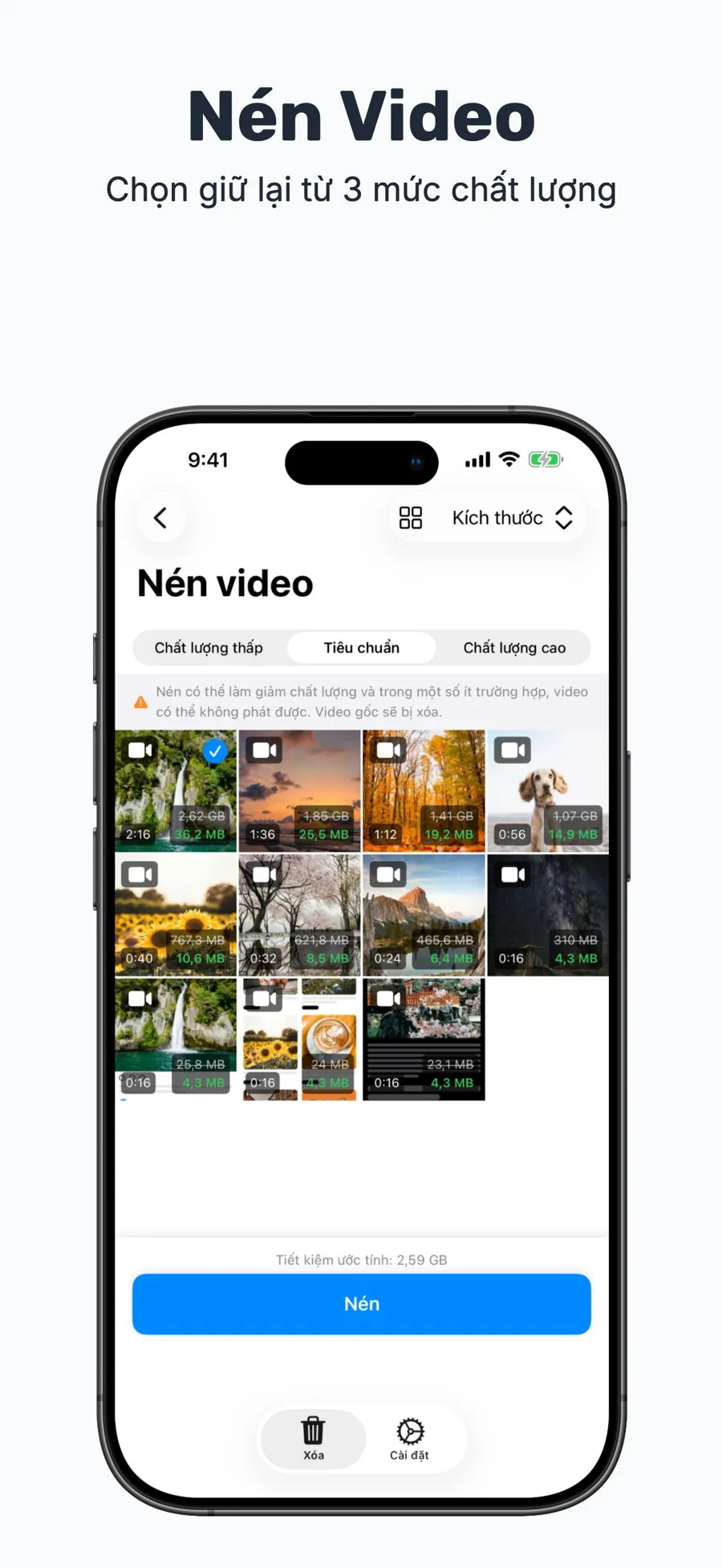 Màn hình nén video